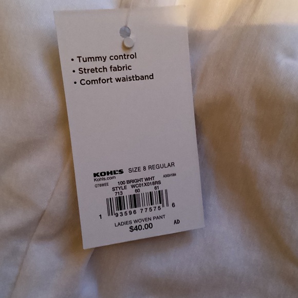 BNWT CROFT AND BARROW WHITE CAPRIS SIZE 8 regular - Picture 3 of 5